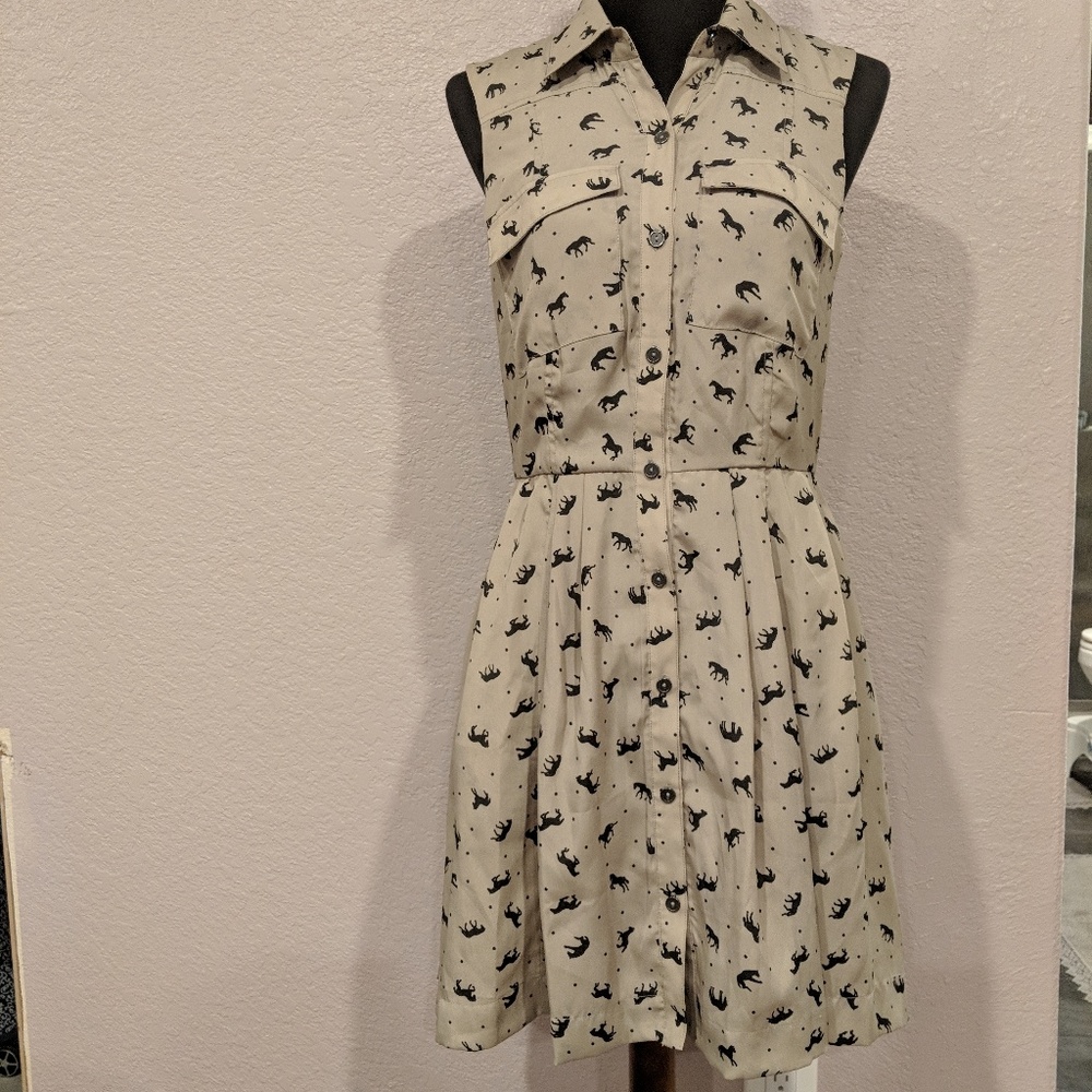 Horse print dress brand new!